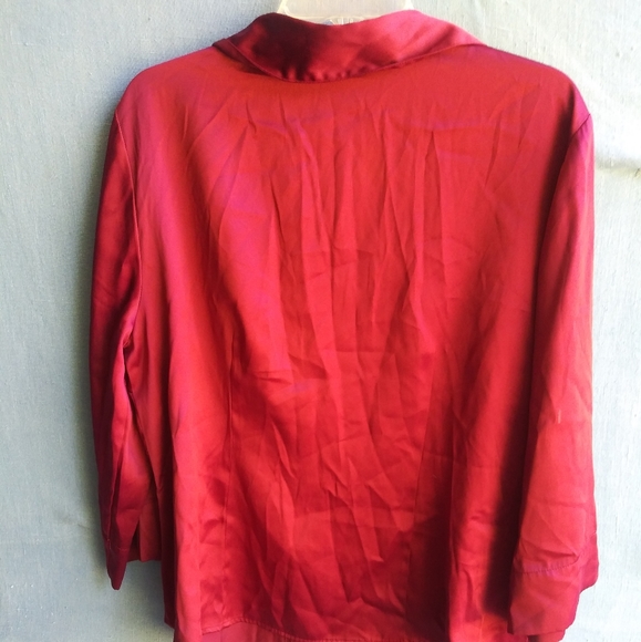 Cato Women's Plus Size 18/20W Burgundy Button Up Top - Picture 5 of 5
